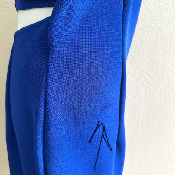 Jessica McClintock Royal Blue Cut-out Bodycon Evening Jewel Dress - Picture 7 of 8